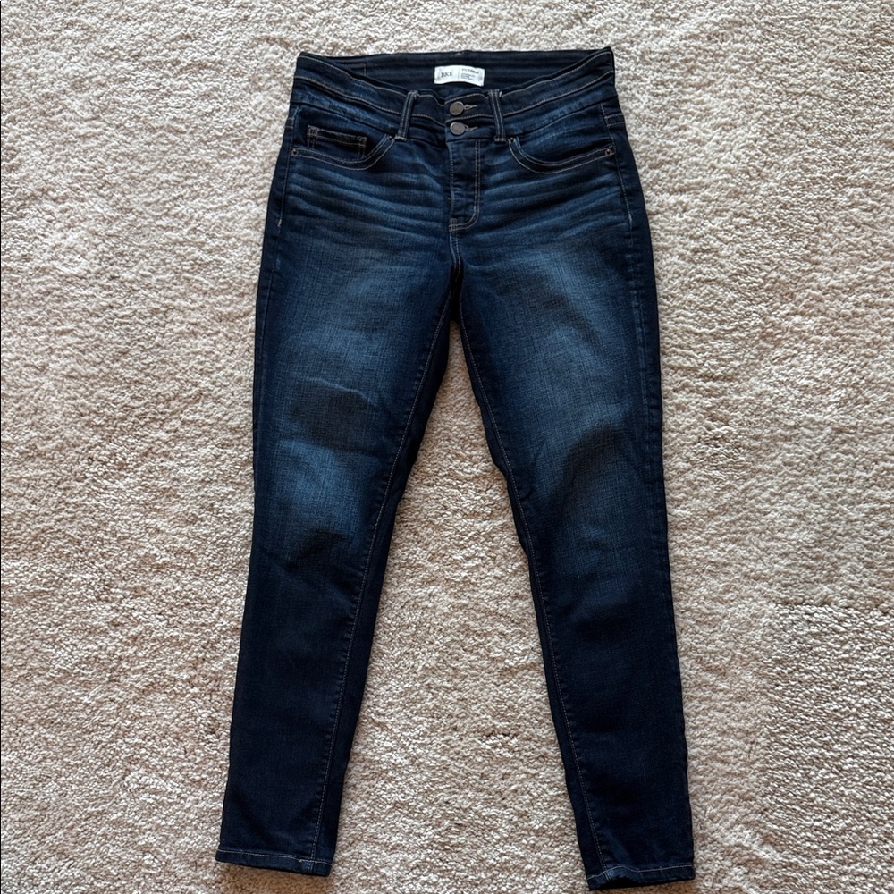 BKE Women's Dark Indigo Skinny Jeans